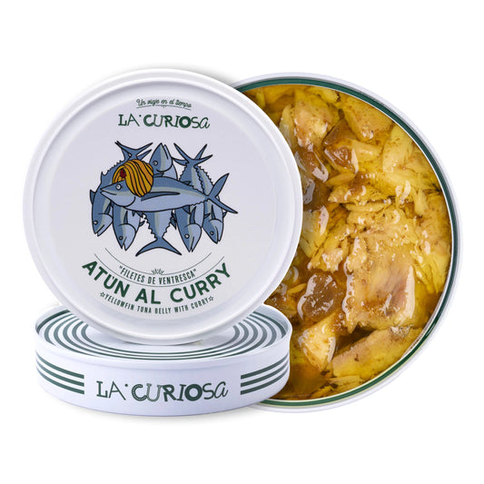La Curiosa Filetes de Ventresca de Atún al Curry Verde