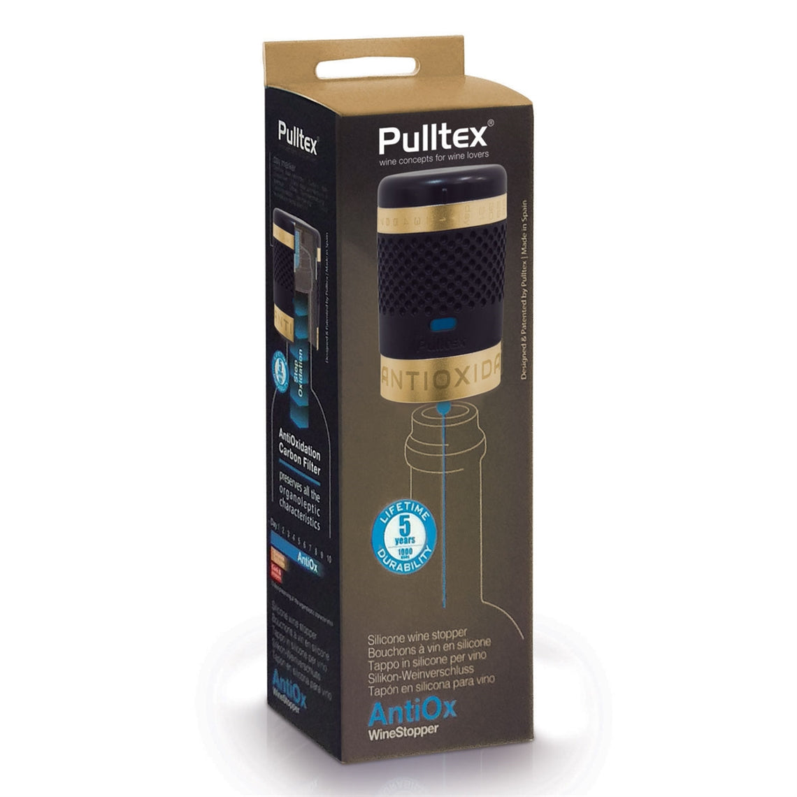 Pulltex Stainless Steel Sparkling Silicone Stopper